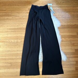 NWT rick owens lido ss24 jumbo bias black high waist wide leg pants medium IT42